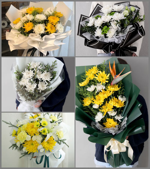 山东莱芜莱城区高庄街道大北冶村白事花束代送